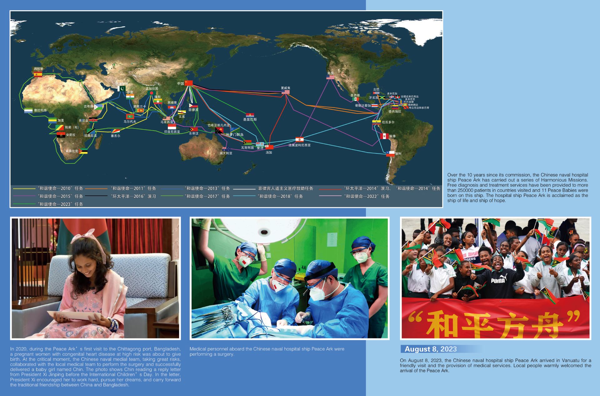 Chinese naval hospital ship - Peace Ark