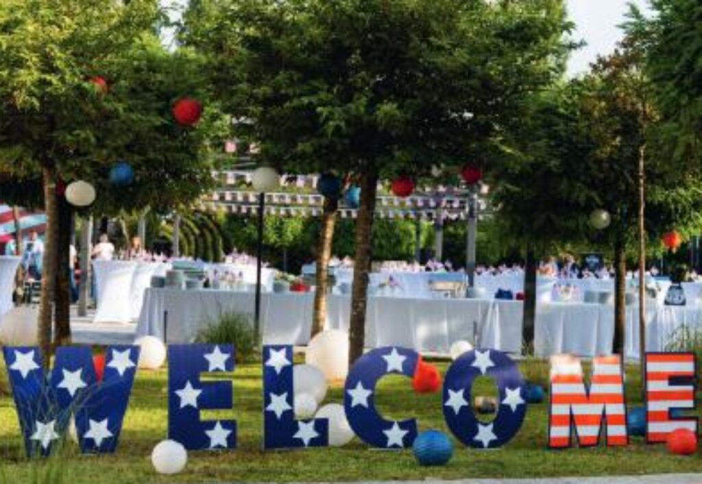 USA Independence Day - 4th July in the US Embassy in Podgorica